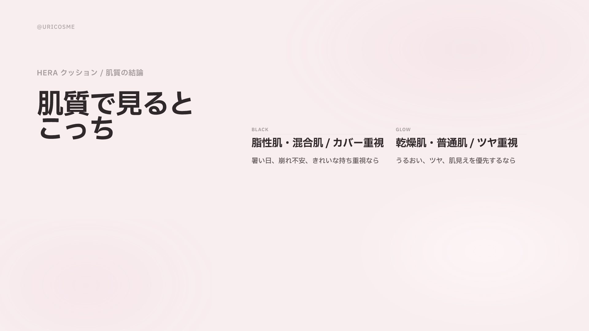 HERA ブラッククッション vs リフレクション グロウ、どんな肌に合う？ - 4