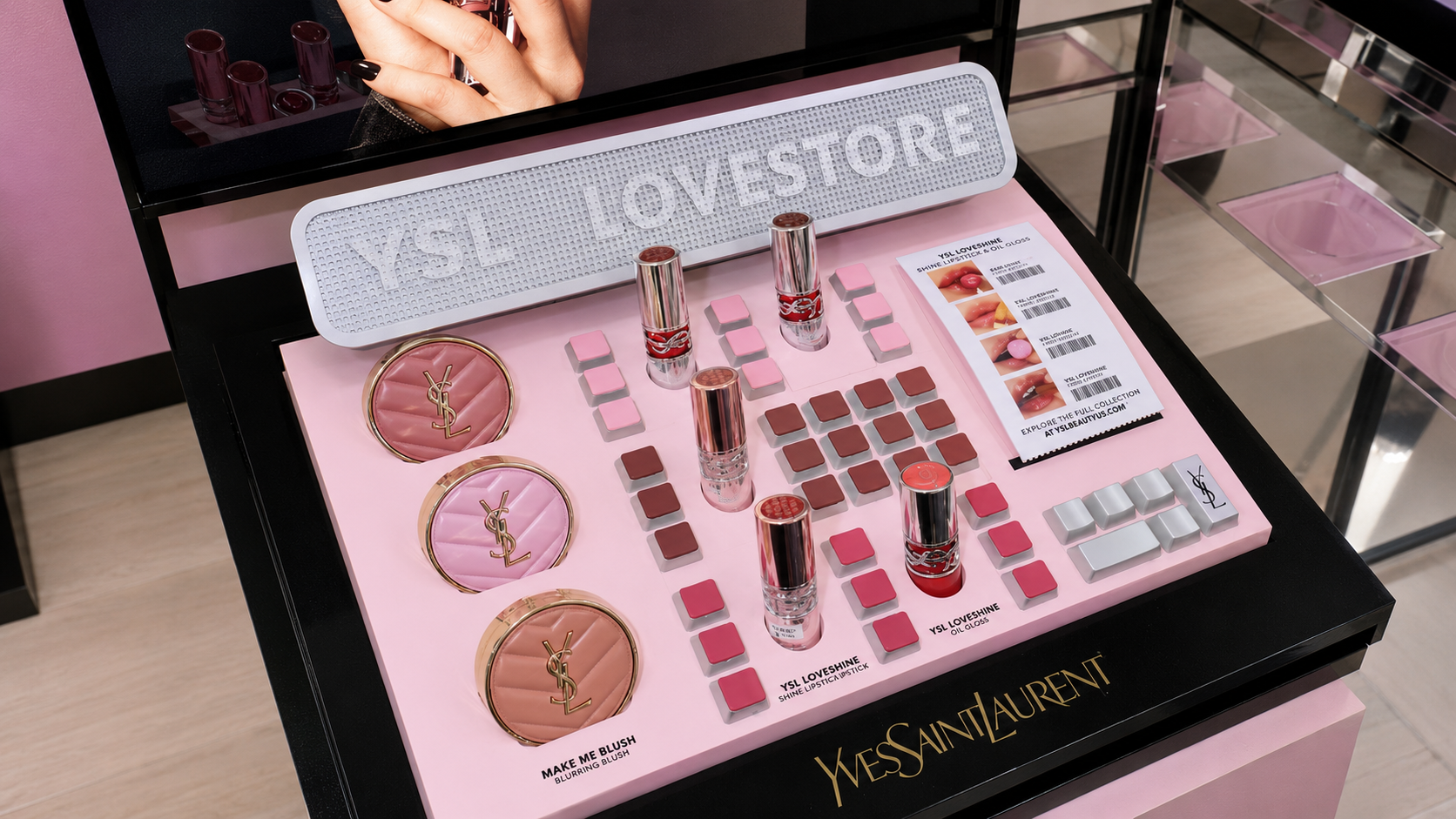 YSL Beauty LOVESTORE, a pink supermarket in Seongsu - 1
