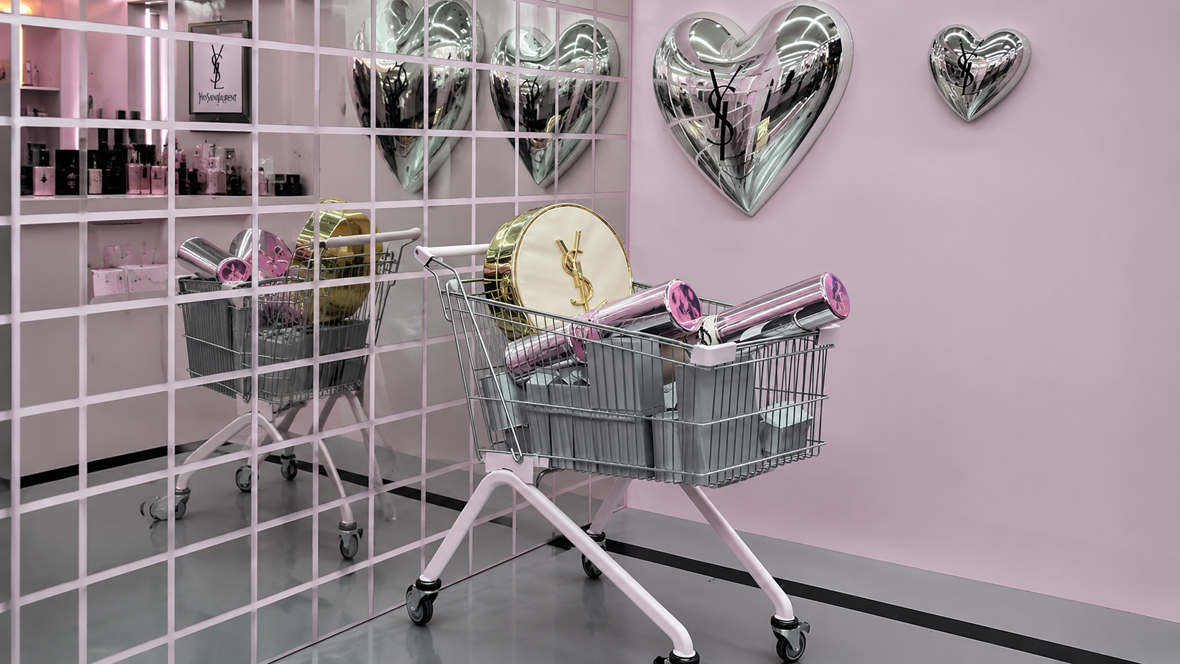 YSL Beauty LOVESTORE, a pink supermarket in Seongsu - 2