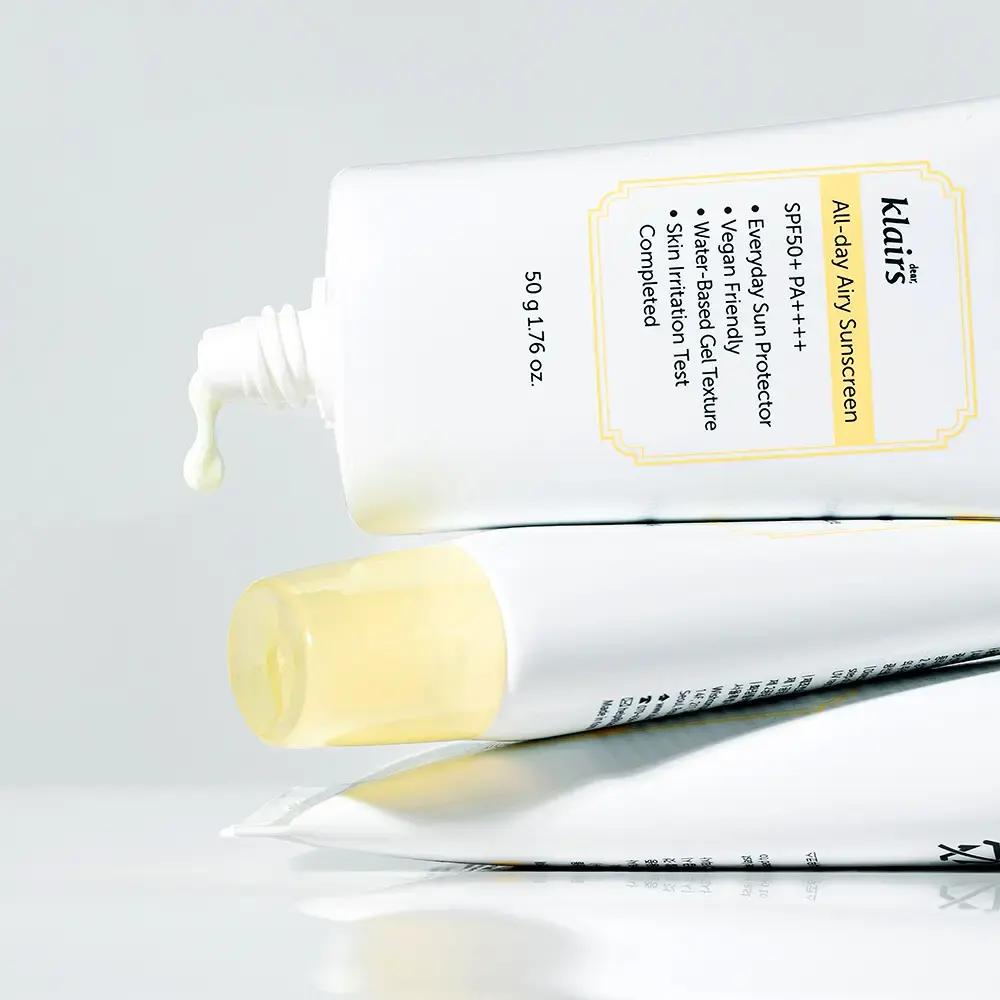 dear Klairs オールデイ エアリー サンスクリーン — SPF50+ 低刺激エアリーUVケア