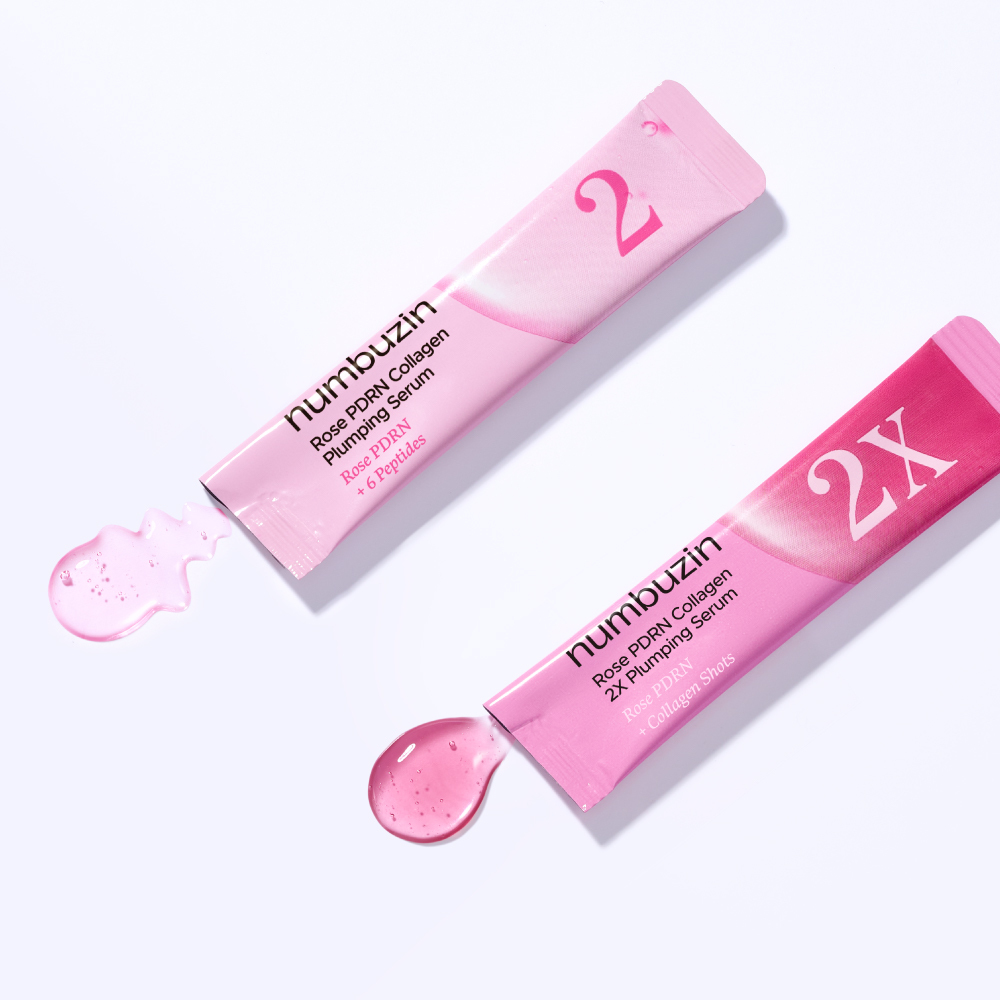 ナンバーズイン2番ローズPDRNコラーゲンプランピングセラム小容量デュオ 10ml