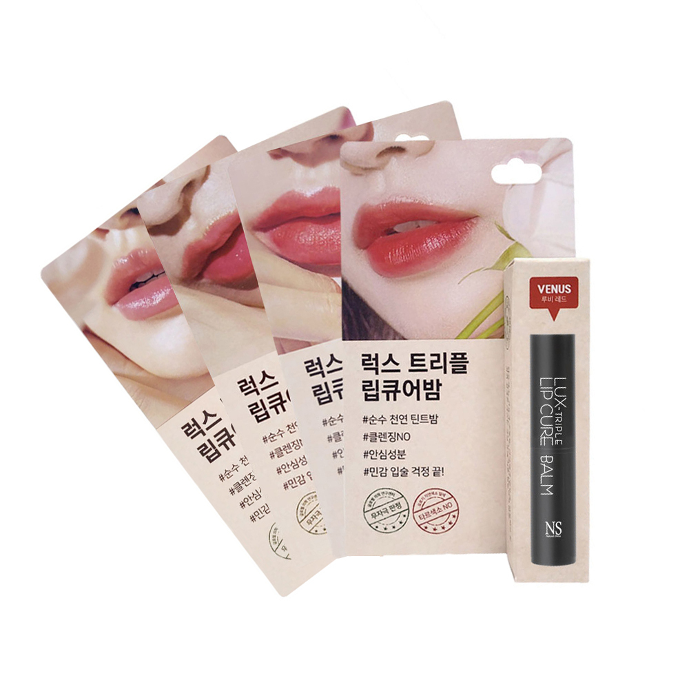 Natural Shine ラックス トリプル リップキュアバーム 5g 4種