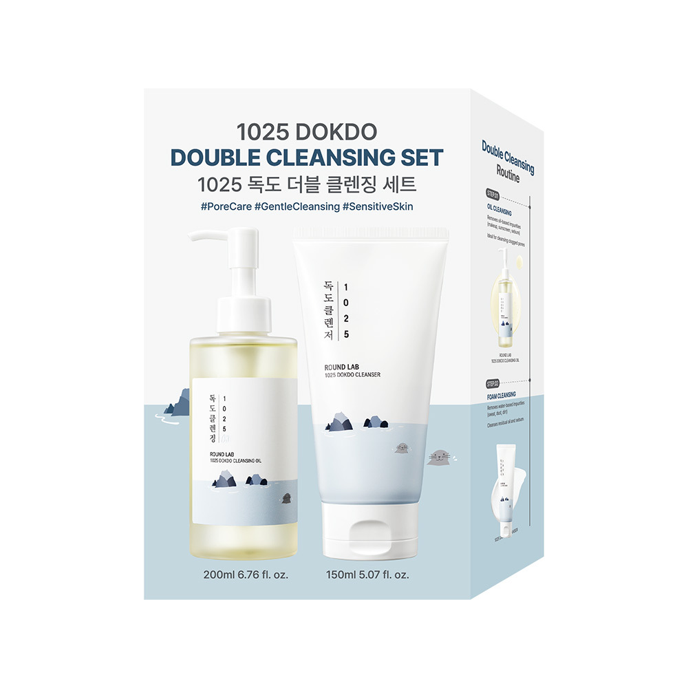 Round Lab Dokdo Cleansing Oil 200ml + Dokdo Cleanser 150ml Set