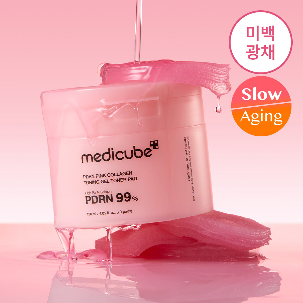 medicube PDRN Pink Collagen Toning Gel Toner Pad (70 + 10 Sheets)