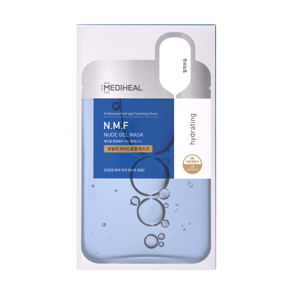 Mediheal NMF Nude Gel Mask 10 sheets Moisture Boosting Hydrogel
