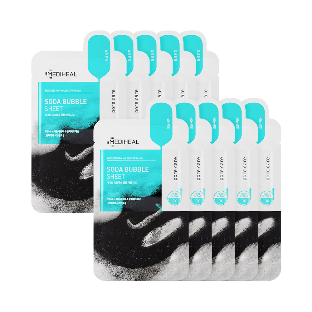 Mediheal Pore Tox Carbonated Bubble Sheet Mask 10 sheets