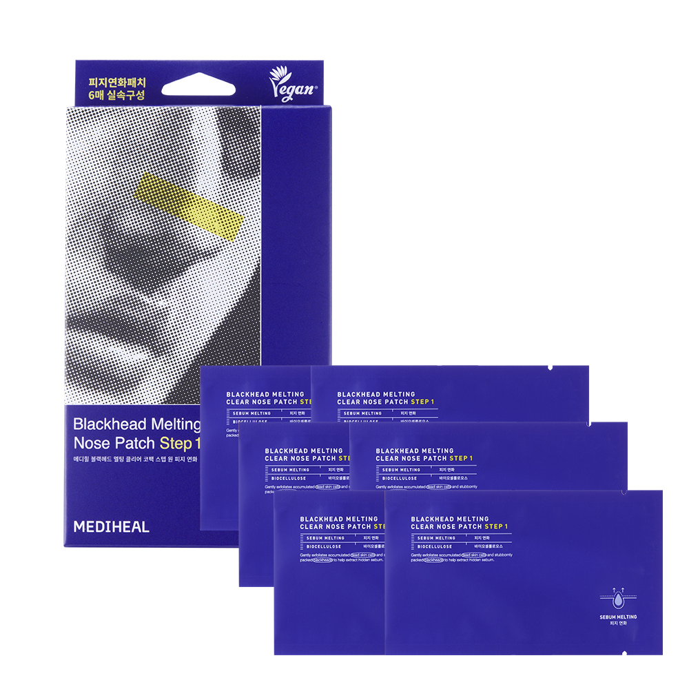 Mediheal Blackhead Melting Clear Nose Strip Step 1 - 6 sheets