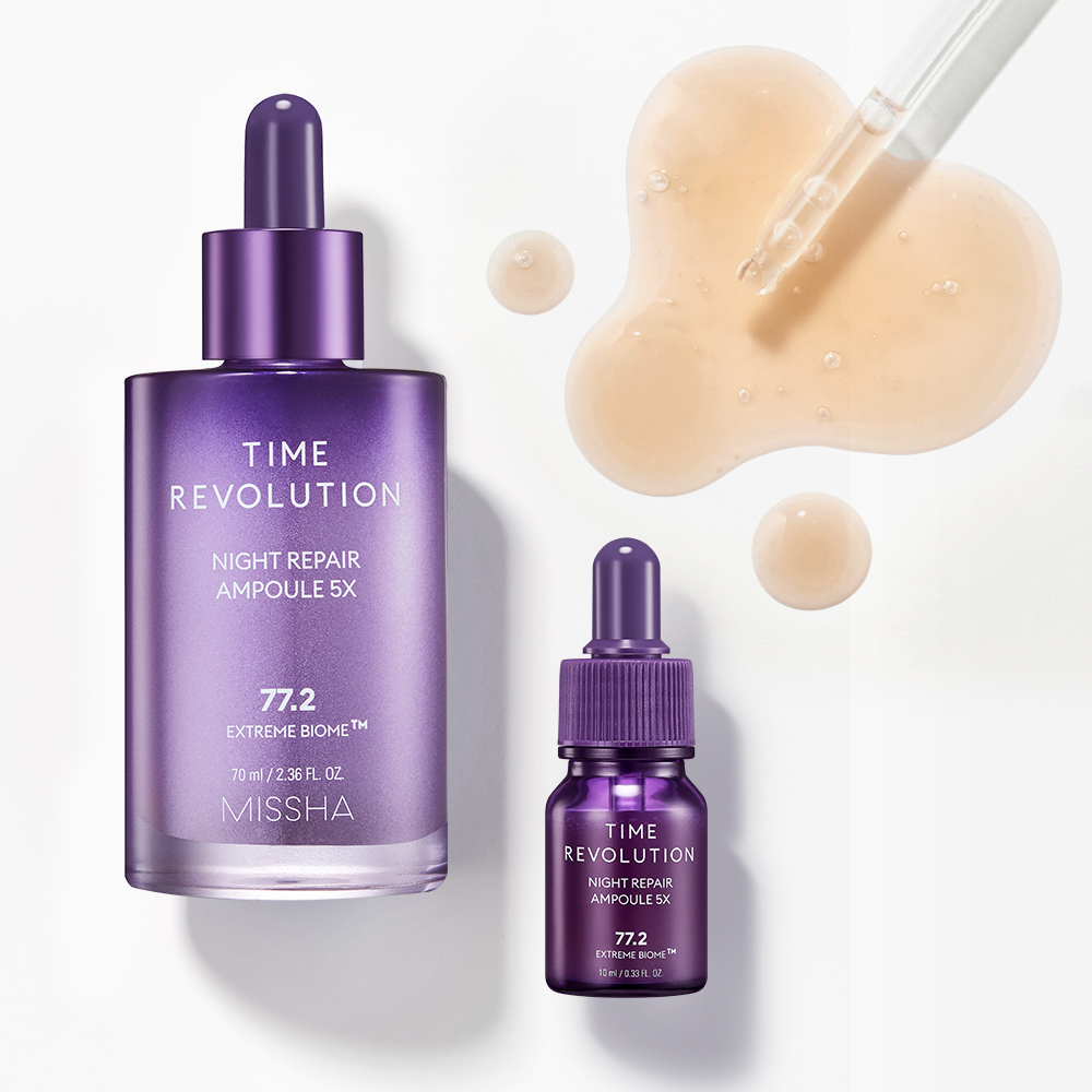 MISSHA タイム レボリューション ナイトリペア アンプル 5X セット(70ml+10ml)