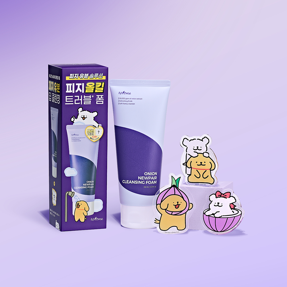 Iz & Tree Onion New Fair Cleansing Foam 150ml Special Offer (+Smart Talk)