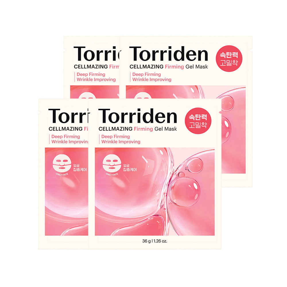 Torriden Cellmazing Low Molecular Collagen Firming Gel Mask Upper/Lower 4 sheets